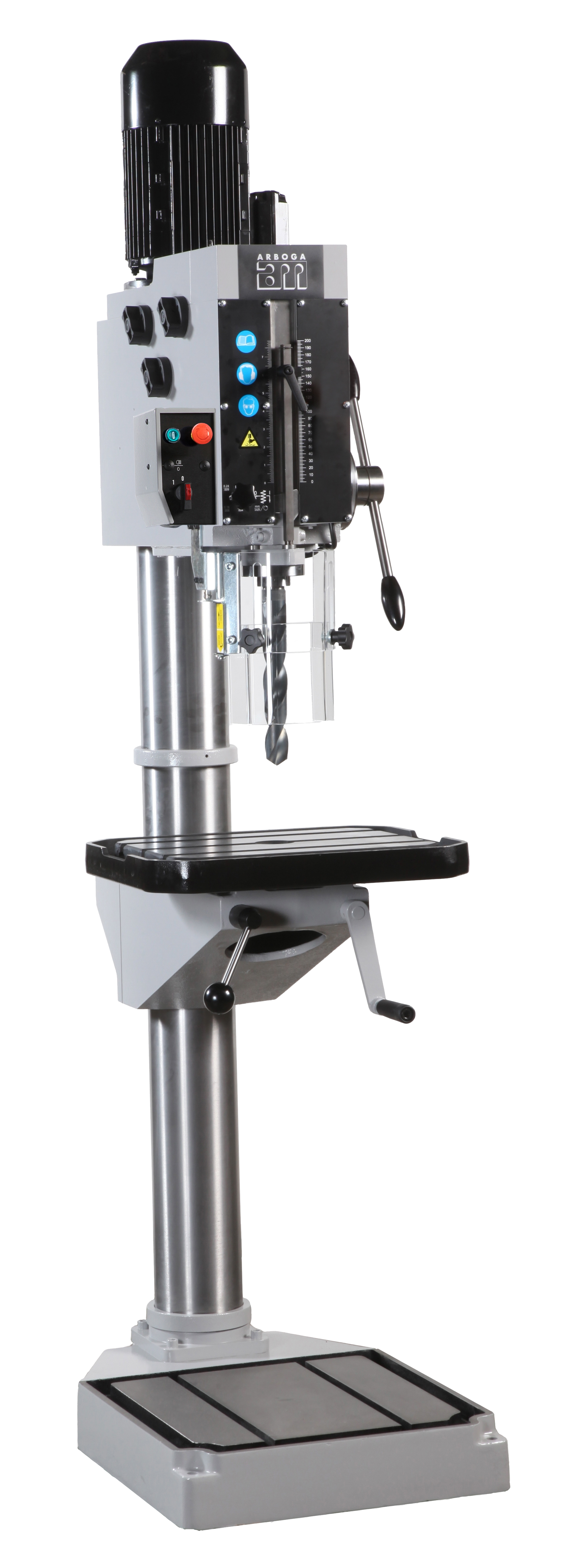 ARBOGA A4008M - Getriebebohrmaschine - Säulenbohrmaschine mit autmatischem Vorschub, Rechtecktisch 500x400, MK4 ARBOGA A4008M - Getriebebohrmaschine - Säulenbohrmaschine mit autmatischem Vorschub, Rechtecktisch 500x400, MK4