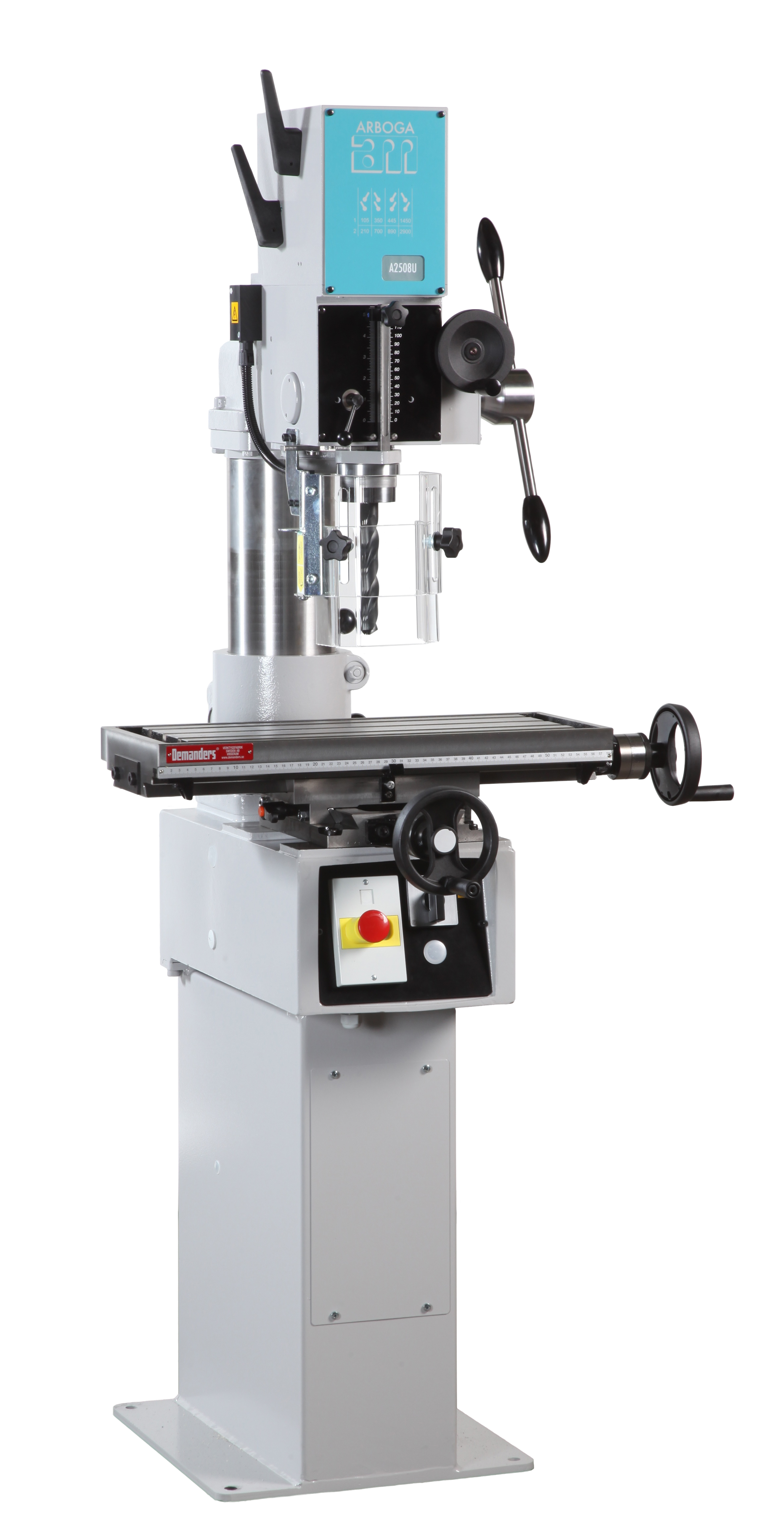 ARBOGA A2508 U - Getriebebohr- & Fräsmaschine - Handvorschub, Rechtecktisch 584x242 mm, Längenbewegung 455mm, Querbewegung 155 mm MK3 ARBOGA A2508 U - Getriebebohr- & Fräsmaschine - Handvorschub, Rechtecktisch 584x242 mm, Längenbewegung 455mm, Querbewegung 155 mm MK3