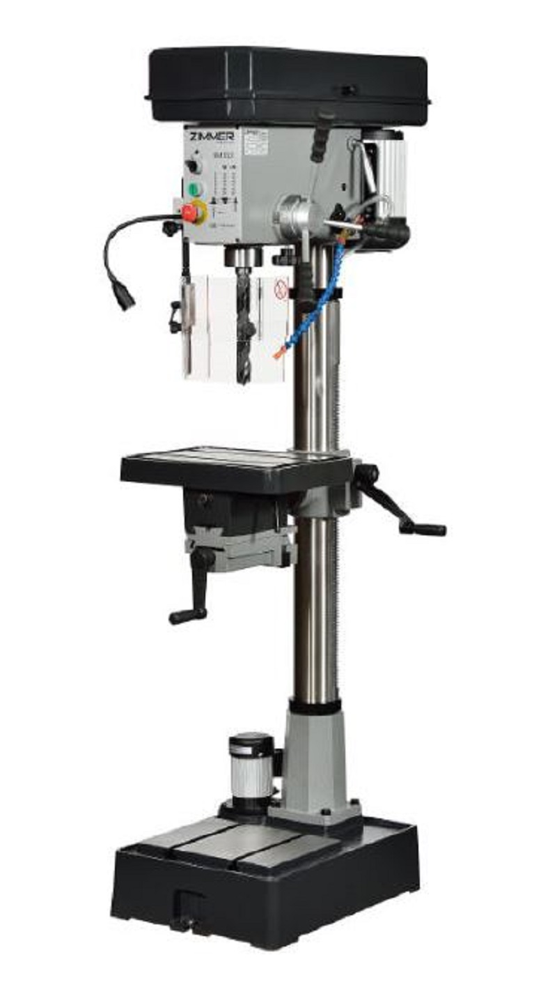 ZIMMER BMS32 - Säulenbohrmaschine - Bohrleistung 32mm - Spindelaufnahme MK3 - Spindelhub 125mm - Spindeldrehzahl 105-2650 1/min - 9x2 Stufen über Polumschaltbaren Motor - Gewicht: 196 Kg - Motorleistung 0,75 kW - Stromanschluß 16A - 400V ZIMMER BMS32 - Säulenbohrmaschine - Bohrleistung 32mm - Spindelaufnahme MK3 - Spindelhub 125mm - Spindeldrehzahl 105-2650 1/min - 9x2 Stufen über Polumschaltbaren Motor - Gewicht: 196 Kg - Motorleistung 0,75 kW - Stromanschluß 16A - 400V