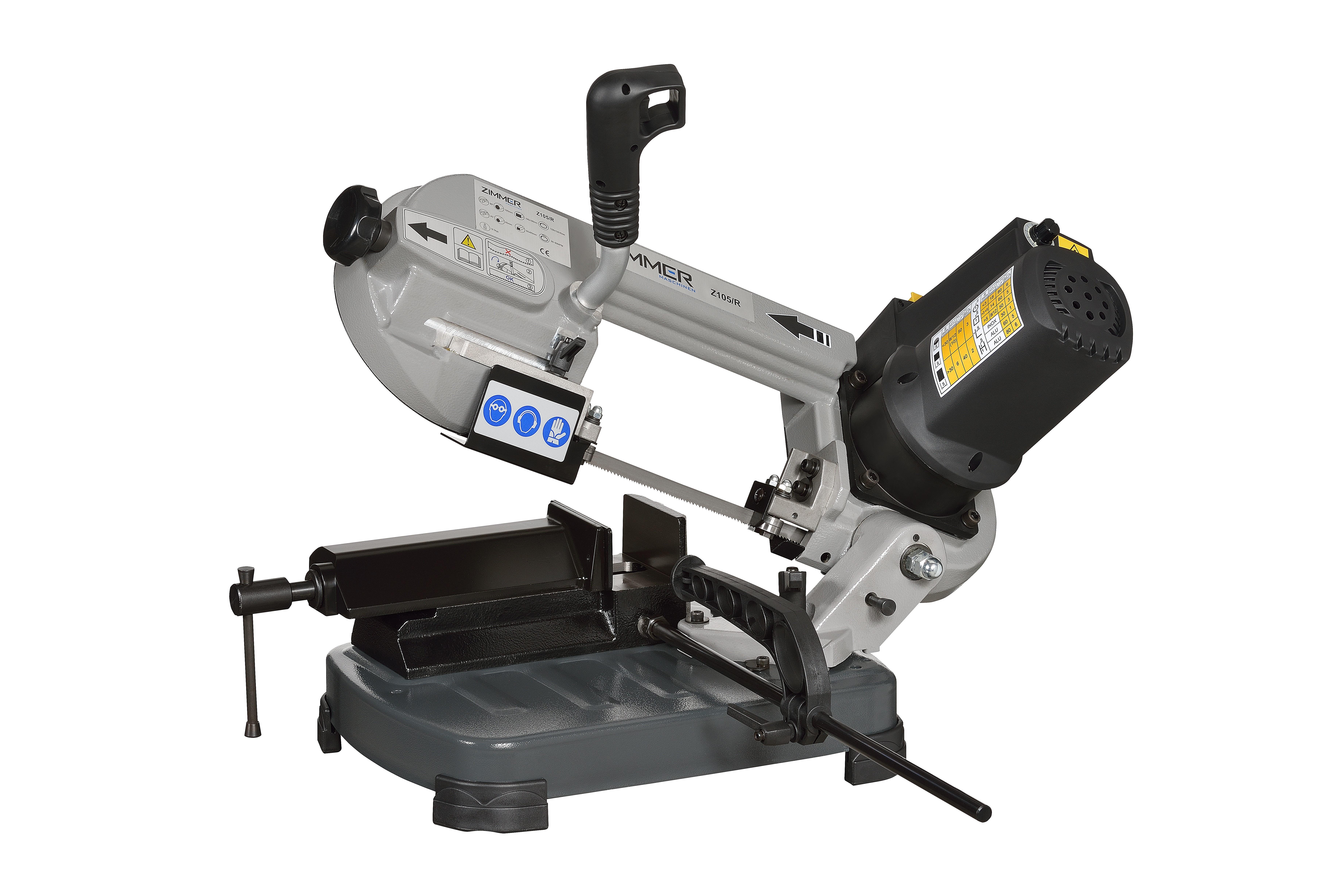 ZIMMER Metallbandsäge Z105/R stufenlos regelbar, 18 Kg, Bandmaß: 1.335x13x0,65 mm ZIMMER Metallbandsäge Z105/R stufenlos regelbar, 18 Kg, Bandmaß: 1.335x13x0,65 mm