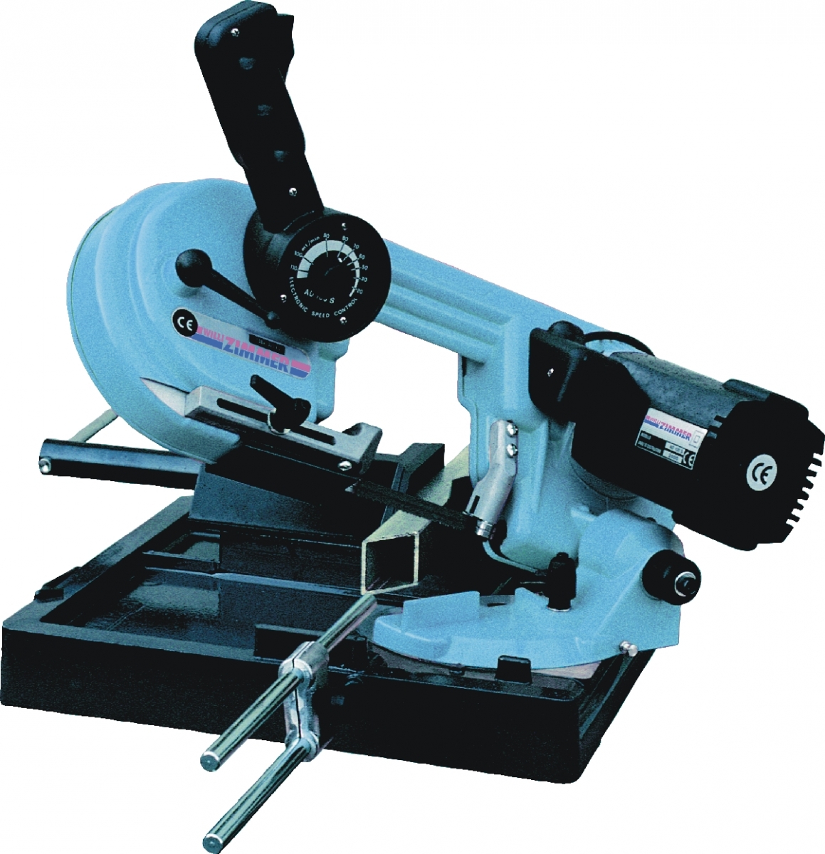 kleine Bandsägemaschine Modell WZ 100/R mit Gehrungsschnitte für Rechts kleine Bandsägemaschine Modell WZ 100/R mit Gehrungsschnitte für Rechts