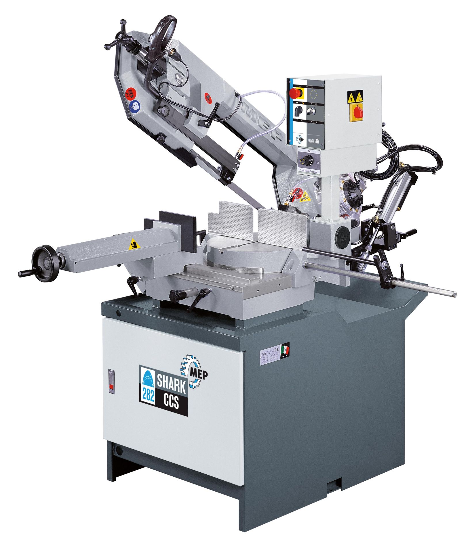 MEP SHARK 282 CCS – professionelle halbautomatische Metallbandsäge mit Gehrungsfunktion
