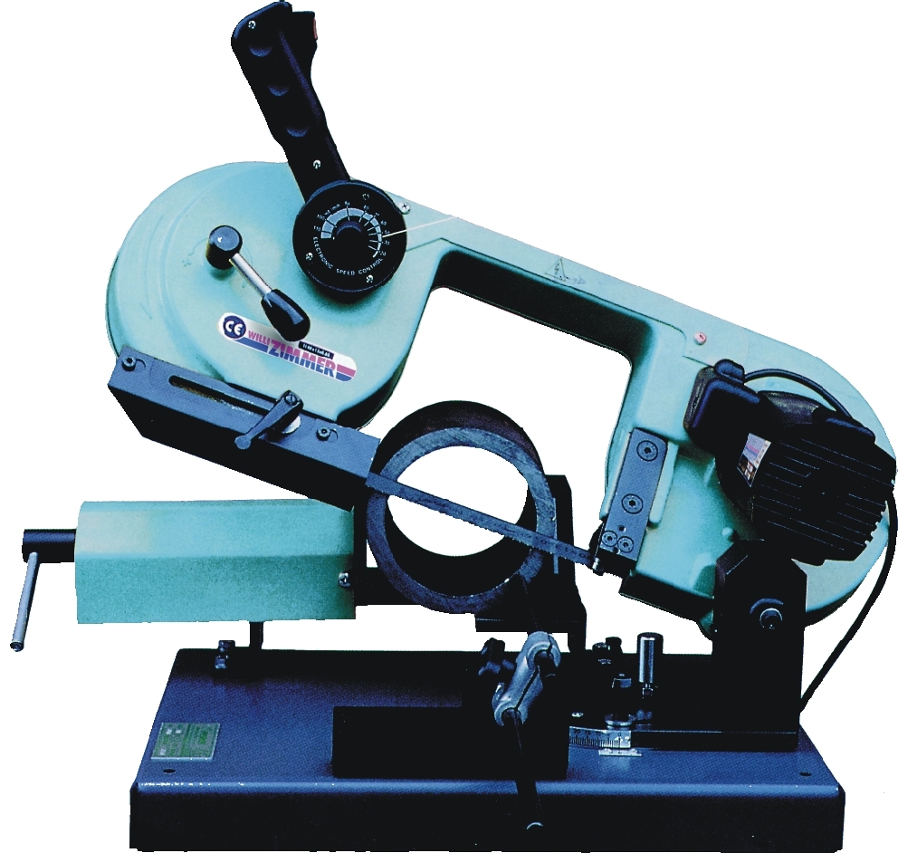 Kleine Bandsägemaschine für Gehrungsschnitte rechts, Modell WZ150/R Bandmaß 1440 x 13 x 0,65 Kleine Bandsägemaschine für Gehrungsschnitte rechts, Modell WZ150/R Bandmaß 1440 x 13 x 0,65