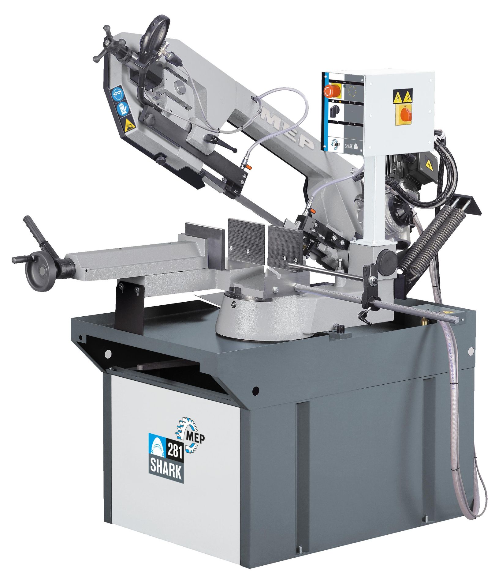 MEP SHARK 281 CCS – professionelle halbautomatische Metallbandsäge mit Gehrungsfunktion